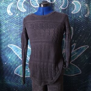 RVCA Florence Black Knit Sweater Top - XS